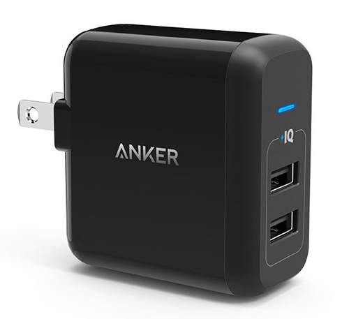 Anker® PowerPort 2 (24W 2ポート USB急速充電器)