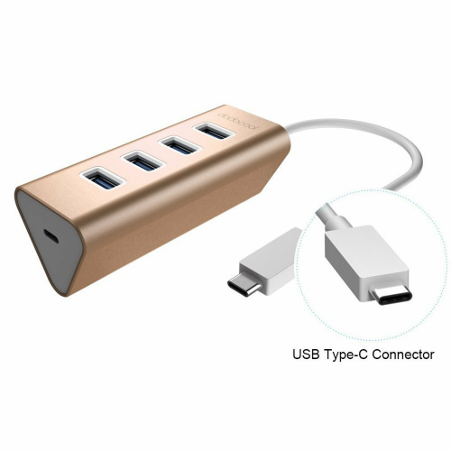 USB 3.0ハブアダプタ　USB-C メス 充電ポートPD付き