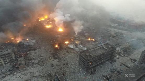 中国　天津爆発事故