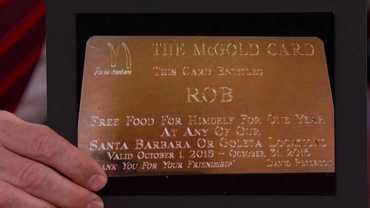 マクドナルドのゴールドカード