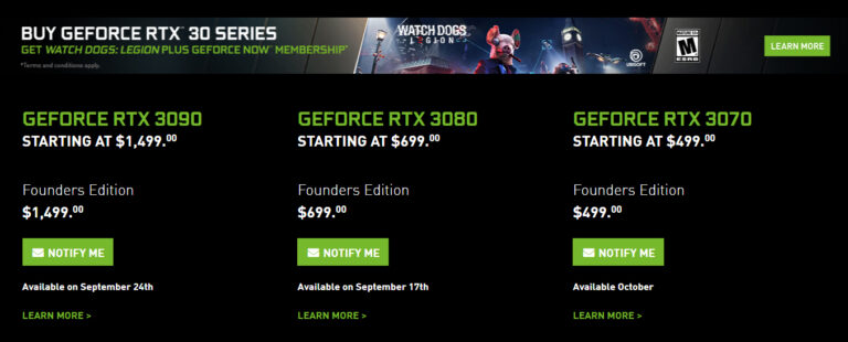Geforce RTX 30シリーズ 日本での値段が発表される その値段はやべえ…… | ゴゴ通信ゴゴ通信