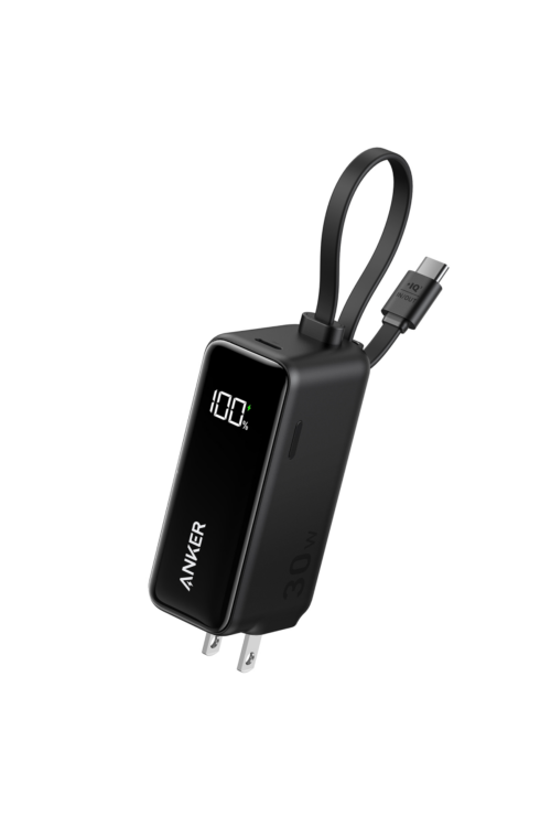 Anker Power Bank（30W, Fusion, Built-In USB-C ケーブル）