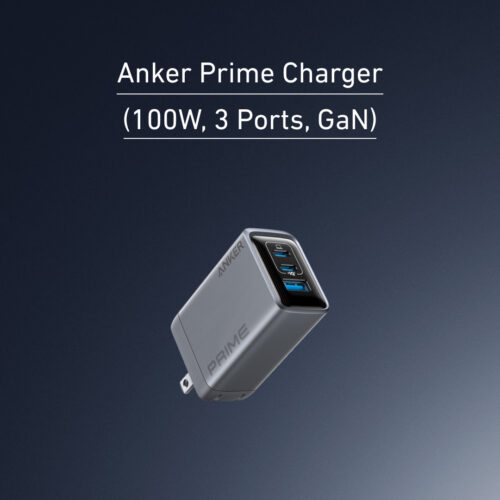 Anker Prime Charger (100W, 3 Ports, GaN)