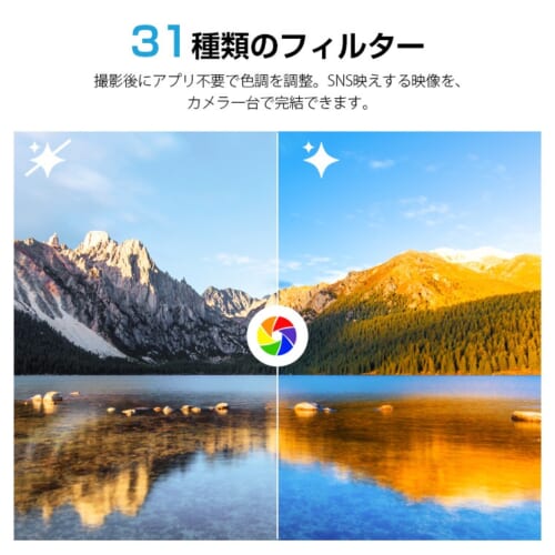 31種類のフィルタ